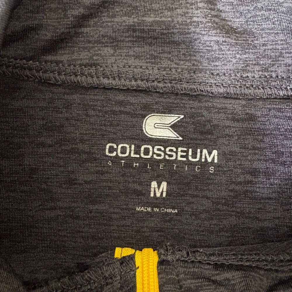 Colosseum Mizzou Missouri Tigers Mens Medium 1/4 Zip Pullover Heather Gray AR826